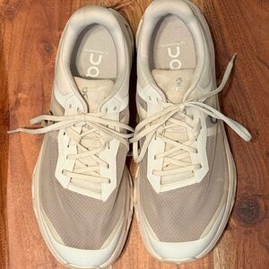 On Running Cream Athletic Shoes